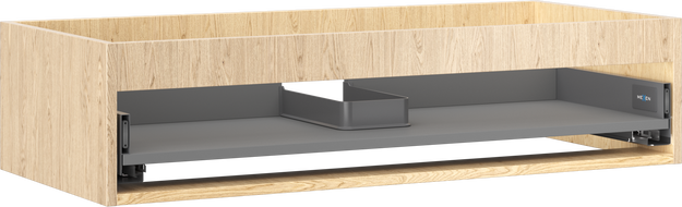 Mexen Box-A závěsná skříňka pod umyvadlo 100 cm, 1 zásuvka, dub - 91AX0-1000-235-1-81