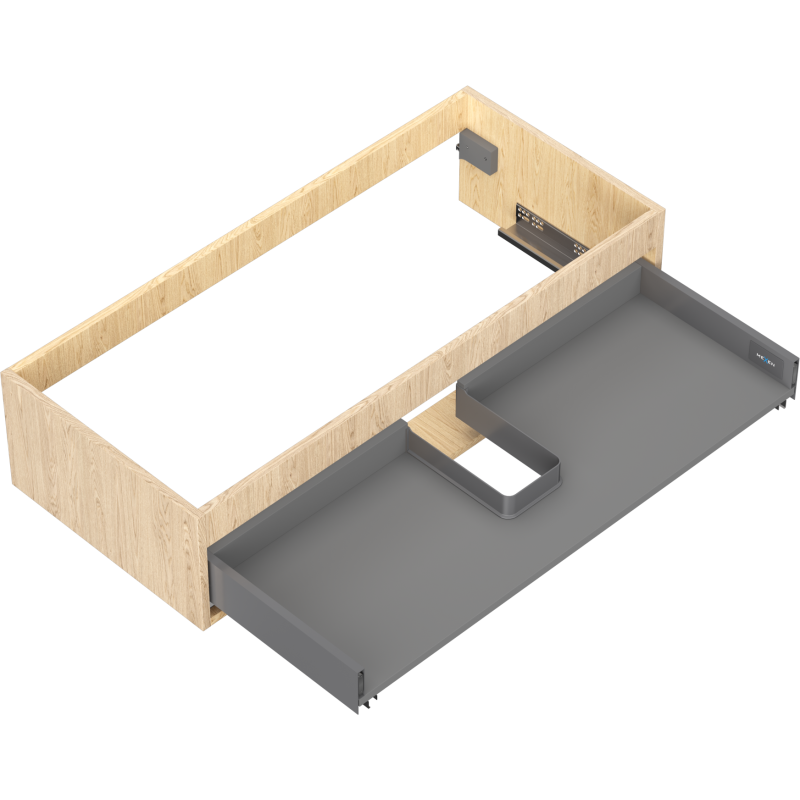 Mexen Box-A závěsná skříňka pod umyvadlo 100 cm, 1 zásuvka, dub - 91AX0-1000-235-1-81
