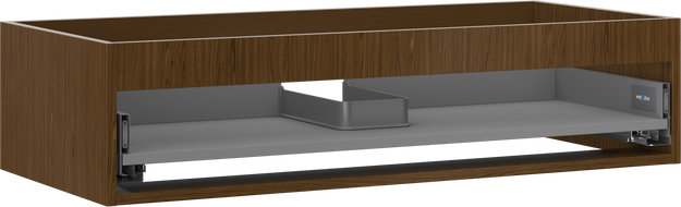 Mexen Box-A korpus skříňky pod umyvadlo 100 cm, 1 zásuvka, ořech - 91AX0-1000-235-1-86