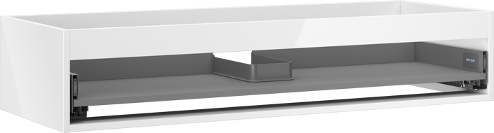 Mexen Box-A korpus skříňky pod umyvadlo 120 cm, 1 zásuvka, bílý lesk - 91AX0-1200-235-1-00