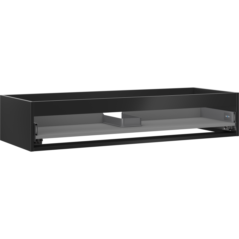 Mexen Box-A korpus skříňky pod umyvadlo 120 cm, 1 zásuvka, černý mat - 91AX0-1200-235-1-71
