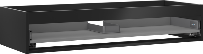 Mexen Box-A korpus skříňky pod umyvadlo 120 cm, 1 zásuvka, černý mat - 91AX0-1200-235-1-71