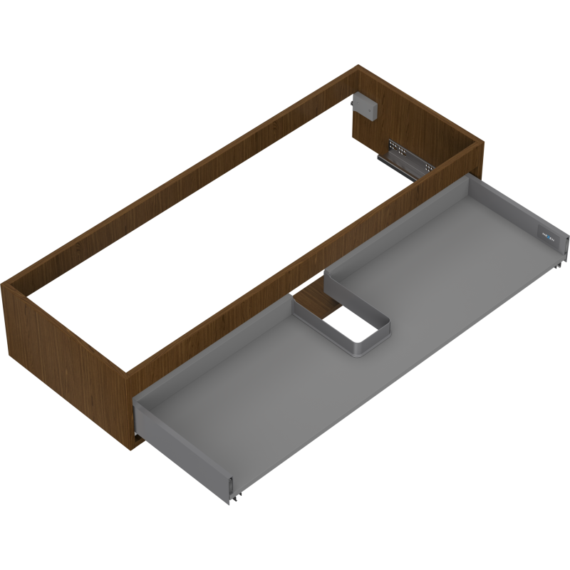 Mexen Box-A korpus skříňky pod umyvadlo 120 cm, 1 zásuvka, ořech - 91AX0-1200-235-1-86