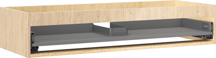 Mexen Box-A korpus skříňky pod umyvadlo 120 cm, 1 zásuvka, dub - 91AX0-1200-235-1-81