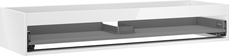 Mexen Box-A korpus skříňky pod umyvadlo 140 cm, 1 zásuvka, bílý lesk - 91AX0-1400-235-1-00