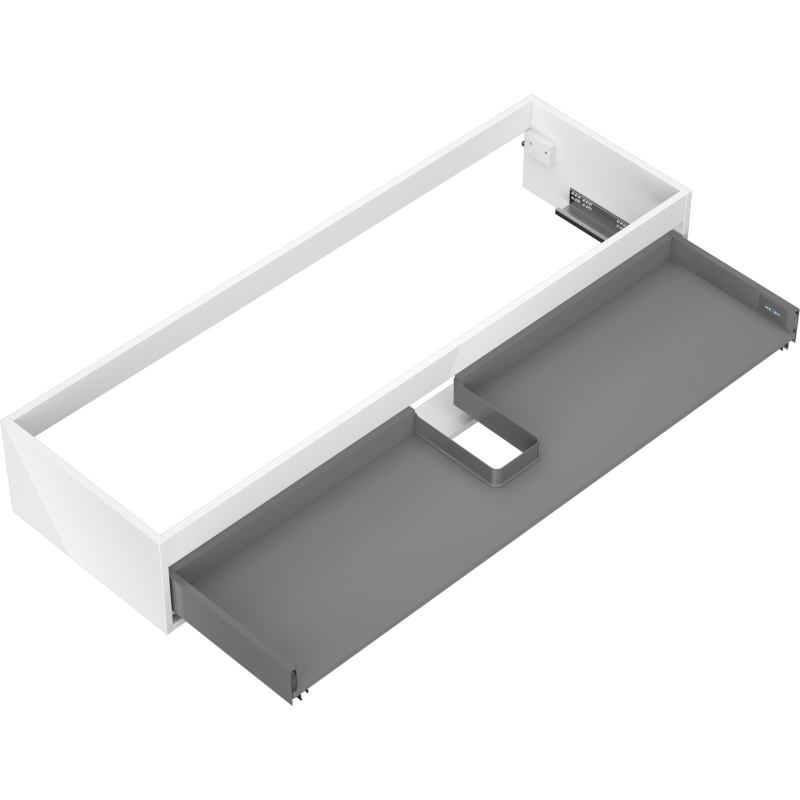 Mexen Box-A korpus skříňky pod umyvadlo 140 cm, 1 zásuvka, bílý lesk - 91AX0-1400-235-1-00