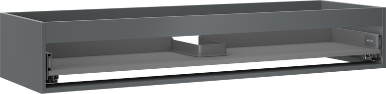 Mexen Box-A korpus skříňky pod umyvadlo 140 cm, 1 zásuvka, grafit mat - 91AX0-1400-235-1-66