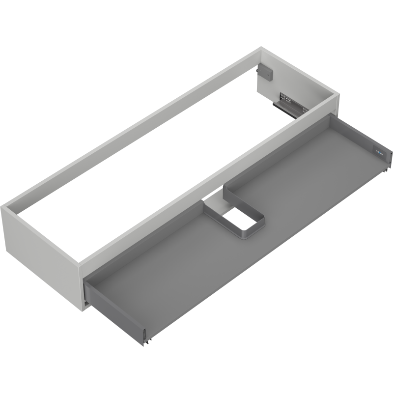 Mexen Box-A, korpus skříňky pod umyvadlo 140 cm, 1 zásuvka, šedý mat - 91AX0-1400-235-1-62