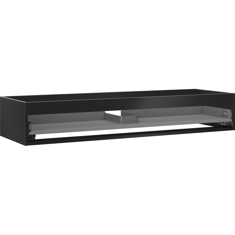 Mexen Box-A korpus skříňky pod umyvadlo 140 cm, 1 zásuvka, černý mat - 91AX0-1400-235-1-71