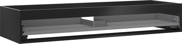 Mexen Box-A korpus skříňky pod umyvadlo 140 cm, 1 zásuvka, černý mat - 91AX0-1400-235-1-71