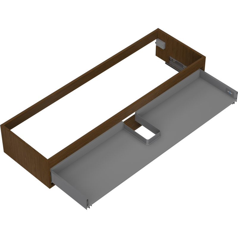 Mexen Box-A korpus skříňky pod umyvadlo 140 cm, 1 zásuvka, ořech - 91AX0-1400-235-1-86