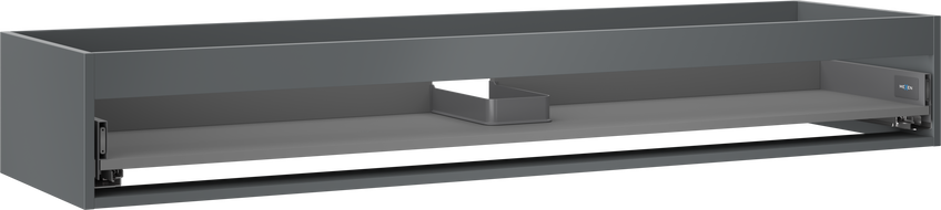 Mexen Box-A korpus podumyvadlové skříňky 160 cm, 1 zásuvka, grafit mat - 91AX0-1600-235-1-66