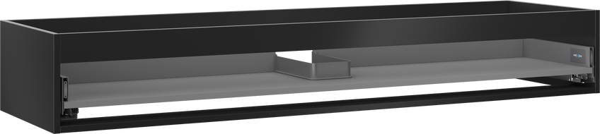Mexen Box-A korpus skříňky pod umyvadlo 160 cm, 1 zásuvka, černý mat - 91AX0-1600-235-1-71