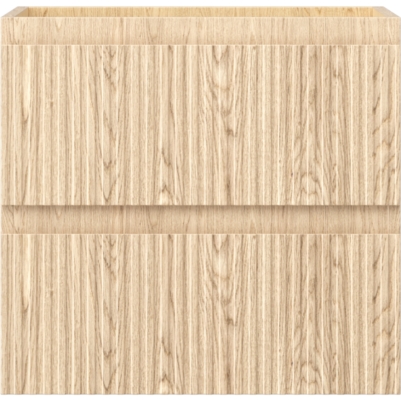 Mexen Rivel koupelnová skříňka pod umyvadlo 50 cm, 2 zásuvky, drážkovaná, dub - 91A20-05047-2-BFF81