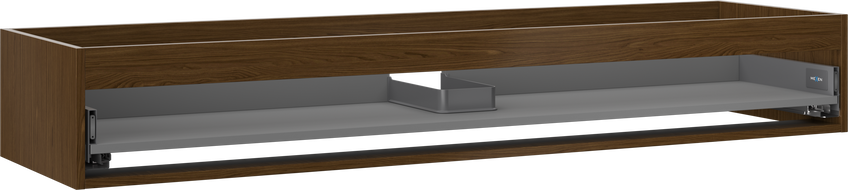 Mexen Box-A korpus skříňky podumyvadlové 160 cm, 1 zásuvka, ořech - 91AX0-1600-235-1-86