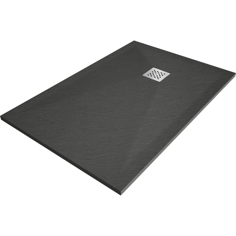 Mexen Stone+ rektangulární kompozitní sprchová vanička 120 x 100 cm, antracit - 44711012