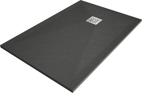 Mexen Stone+ rektangulární kompozitní sprchová vanička 120 x 100 cm, antracit - 44711012