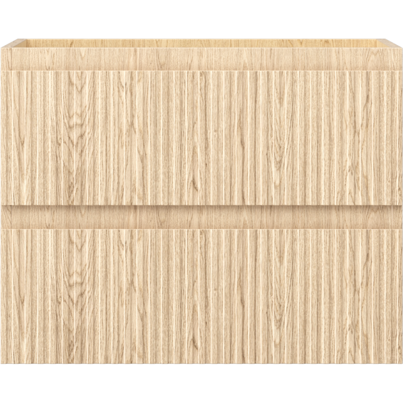 Mexen Rivel koupelnová skříňka pod umyvadlo 60 cm, 2 zásuvky, drážkovaná, dub - 91A20-06047-2-BFF81