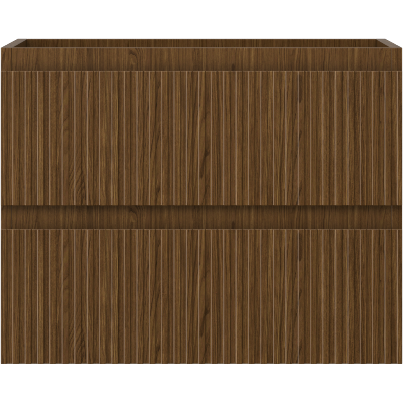 Mexen Rivel koupelnová skříňka pod umyvadlo 60 cm, 2 zásuvky, žebrovaná, ořech - 91A20-06047-2-BFF86