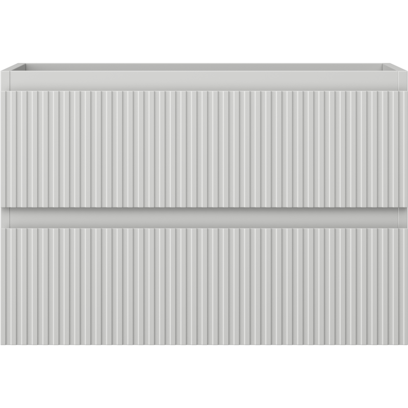 Mexen Rivel koupelnová skříňka podumyvadlová 70 cm, 2 zásuvky, žebrovaná, šedá mat - 91A20-07047-2-BFF62