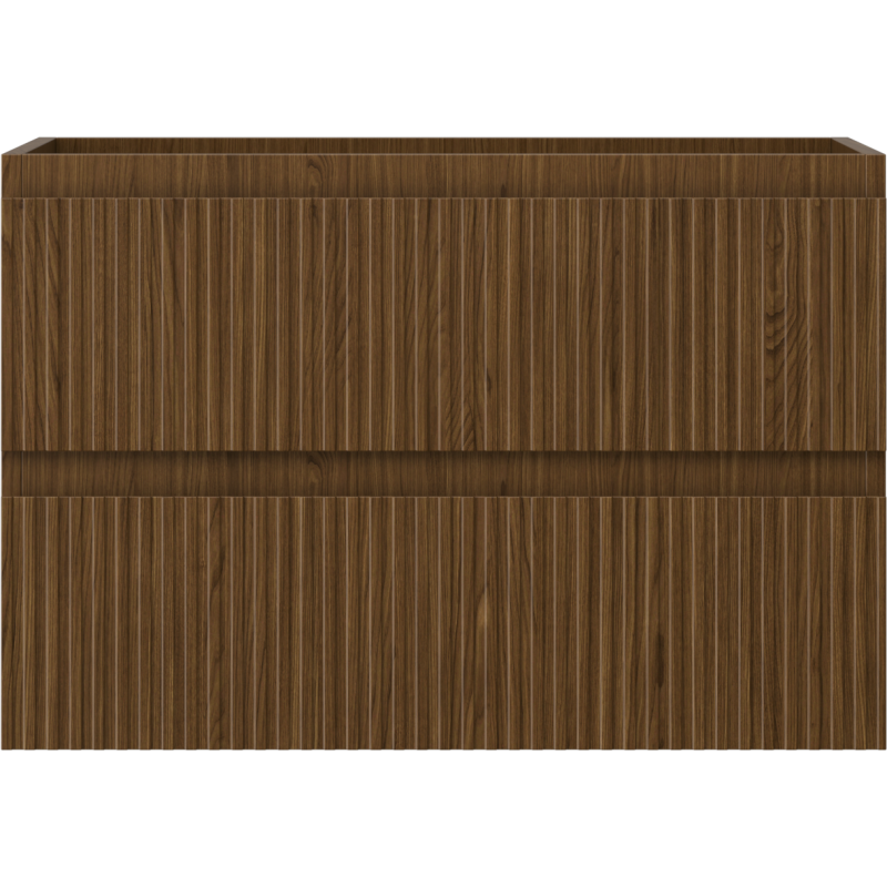 Mexen Rivel koupelnová skříňka pod umyvadlo 70 cm, 2 zásuvky, rýhovaná, ořech - 91A20-07047-2-BFF86
