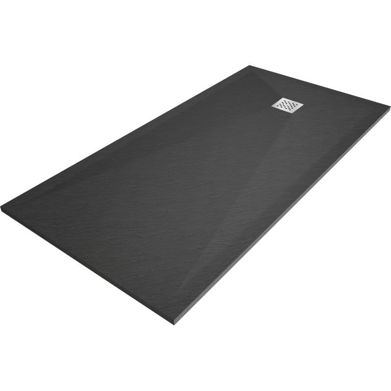 Mexen Stone+ obdélníkový kompozitový sprchový kout 160 x 100 cm, antracit - 44711016