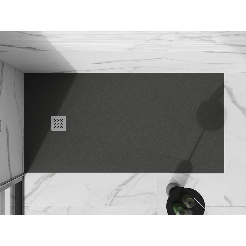 Mexen Stone+ obdélníková kompozitní sprchová vanička 160 x 100 cm, antracit - 44711016