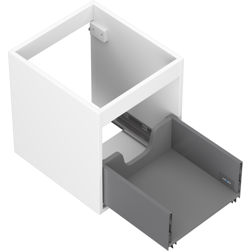 Mexen Box-A korpus skříňky pod umyvadlo 40 cm, 1 zásuvka, bílý mat - 91AX0-0400-470-1-01