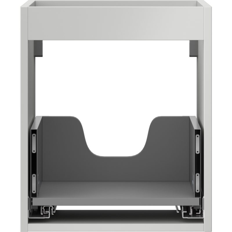 Mexen Box-A skříňka pod umyvadlo 40 cm, 1 zásuvka, šedý mat - 91AX0-0400-470-1-62