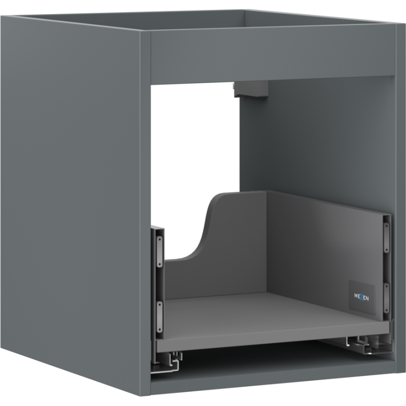 Mexen Box-A korpus skříňky pod umyvadlo 40 cm, 1 zásuvka, grafit mat - 91AX0-0400-470-1-66