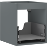 Mexen Box-A korpus skříňky pod umyvadlo 40 cm, 1 zásuvka, grafit mat - 91AX0-0400-470-1-66