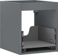 Mexen Box-A korpus skříňky pod umyvadlo 40 cm, 1 zásuvka, grafit mat - 91AX0-0400-470-1-66