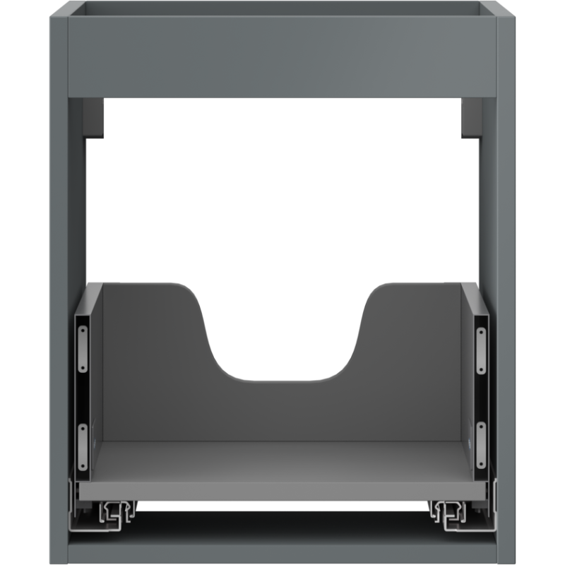 Mexen Box-A korpus skříňky pod umyvadlo 40 cm, 1 zásuvka, grafit mat - 91AX0-0400-470-1-66