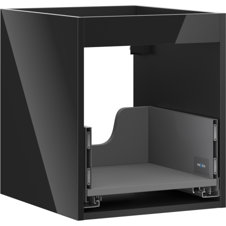 Mexen Box-A korpus skříňky pod umyvadlo 40 cm, 1 zásuvka, černý lesk - 91AX0-0400-470-1-70