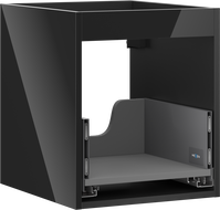 Mexen Box-A korpus skříňky pod umyvadlo 40 cm, 1 zásuvka, černý lesk - 91AX0-0400-470-1-70
