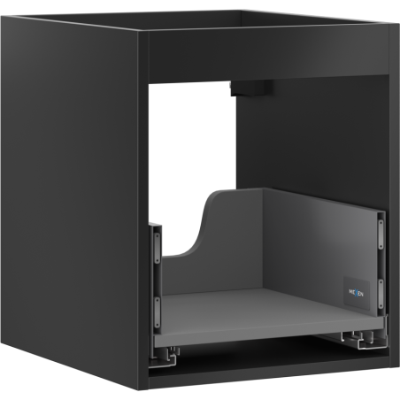 Mexen Box-A korpus skříňky pod umyvadlem 40 cm, 1 zásuvka, černý mat - 91AX0-0400-470-1-71