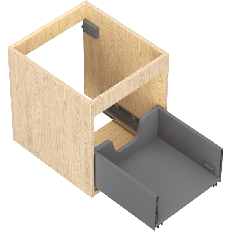 Mexen Box-A korpus skříňky pod umyvadlo 40 cm, 1 zásuvka, dub - 91AX0-0400-470-1-81