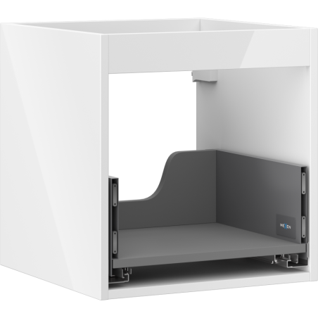Mexen Box-A korpus skříňky pod umyvadlo 45 cm, 1 zásuvka, bílý lesk - 91AX0-0450-470-1-00