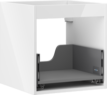 Mexen Box-A korpus skříňky pod umyvadlo 45 cm, 1 zásuvka, bílý lesk - 91AX0-0450-470-1-00