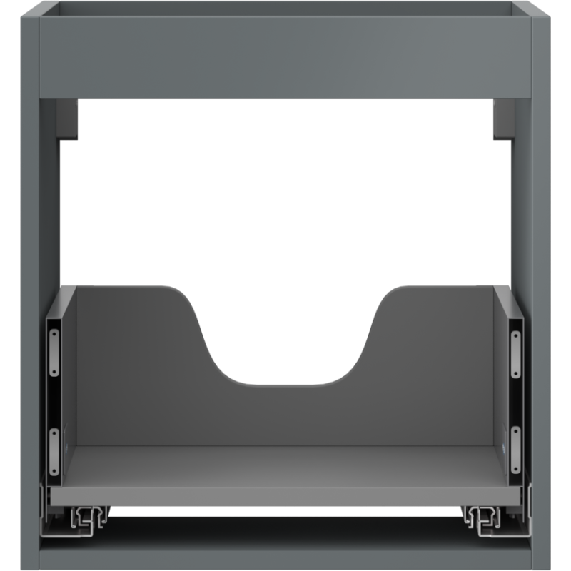 Mexen Box-A korpus skříňky pod umyvadlo 45 cm, 1 zásuvka, matná grafitová - 91AX0-0450-470-1-66