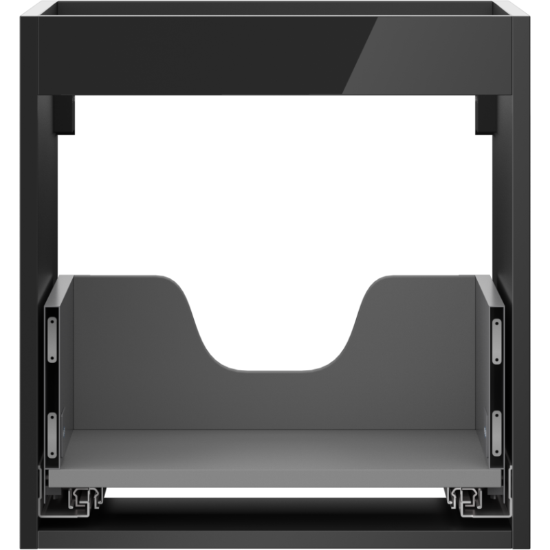 Mexen Box-A korpus skříňky pod umyvadlo 45 cm, 1 zásuvka, černý lesk - 91AX0-0450-470-1-70