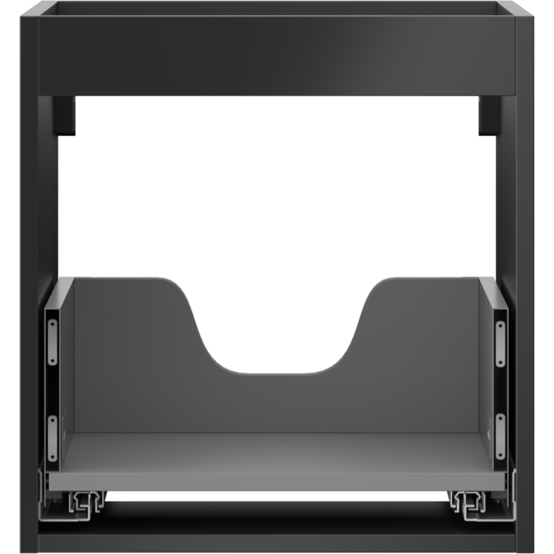 Mexen Box-A korpus skříňky pod umyvadlo 45 cm, 1 zásuvka, černý mat - 91AX0-0450-470-1-71