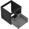 Mexen Box-A korpus skříňky pod umyvadlo 45 cm, 1 zásuvka, černý mat - 91AX0-0450-470-1-71