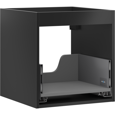 Mexen Box-A korpus skříňky pod umyvadlo 45 cm, 1 zásuvka, černý mat - 91AX0-0450-470-1-71