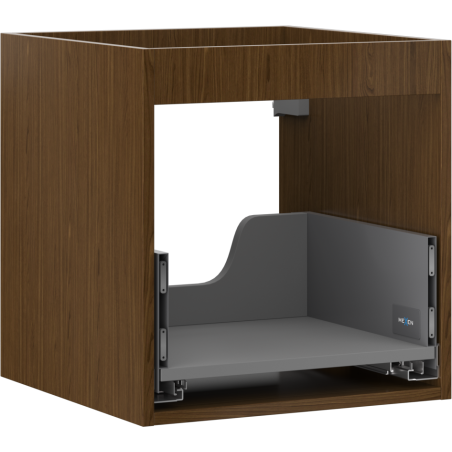 Mexen Box-A korpus skříňky podumyvadlové 45 cm, 1 zásuvka, ořech - 91AX0-0450-470-1-86