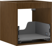 Mexen Box-A korpus skříňky podumyvadlové 45 cm, 1 zásuvka, ořech - 91AX0-0450-470-1-86