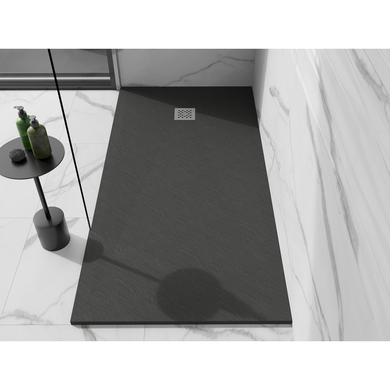 Mexen Stone+ kompozitní obdélníkový sprchový kout 180 x 100 cm, antracit - 44711018
