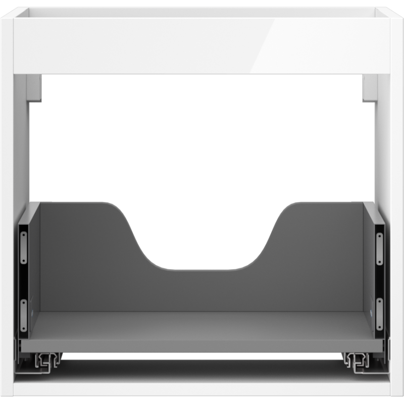Mexen Box-A korpus skříňky pod umyvadlo 50 cm, 1 zásuvka, bílý lesk - 91AX0-0500-470-1-00