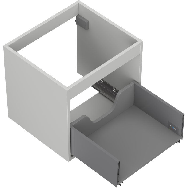 Mexen Box-A skříňka pod umyvadlo 50 cm, 1 zásuvka, šedý mat - 91AX0-0500-470-1-62