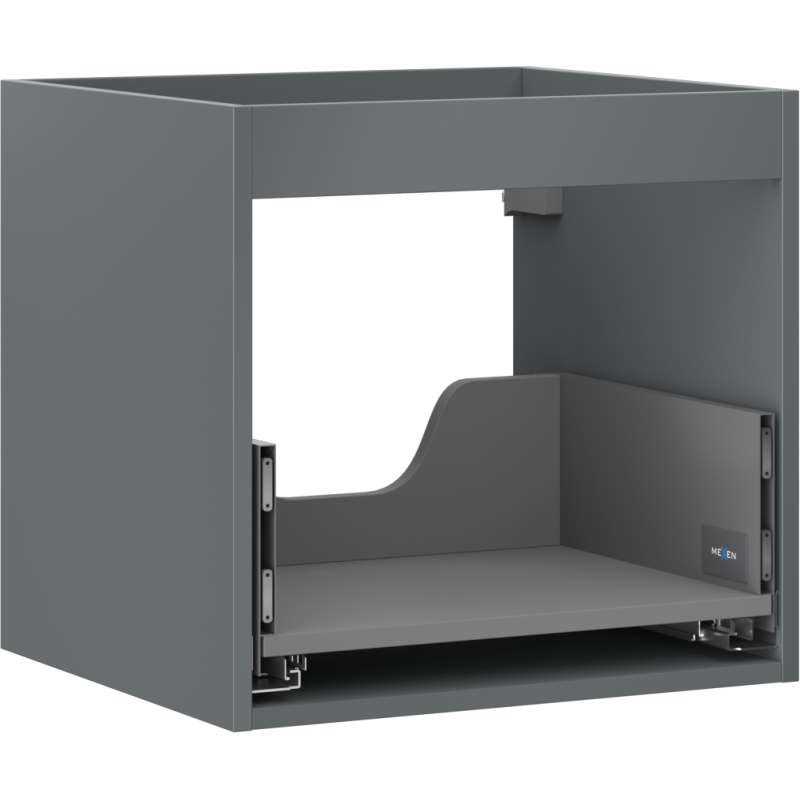 Mexen Box-A, korpus skříňky pod umyvadlo 50 cm, 1 zásuvka, grafit matný - 91AX0-0500-470-1-66